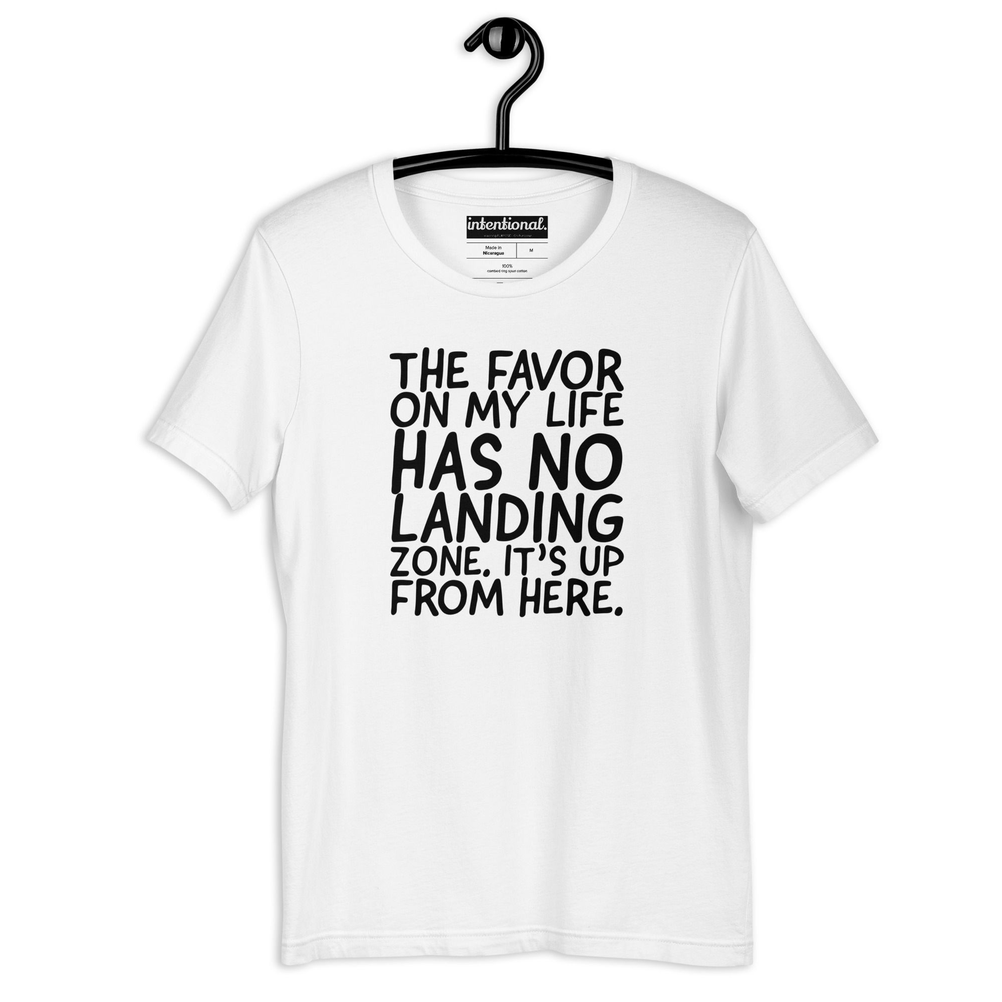No Landing Zone - White w/Black