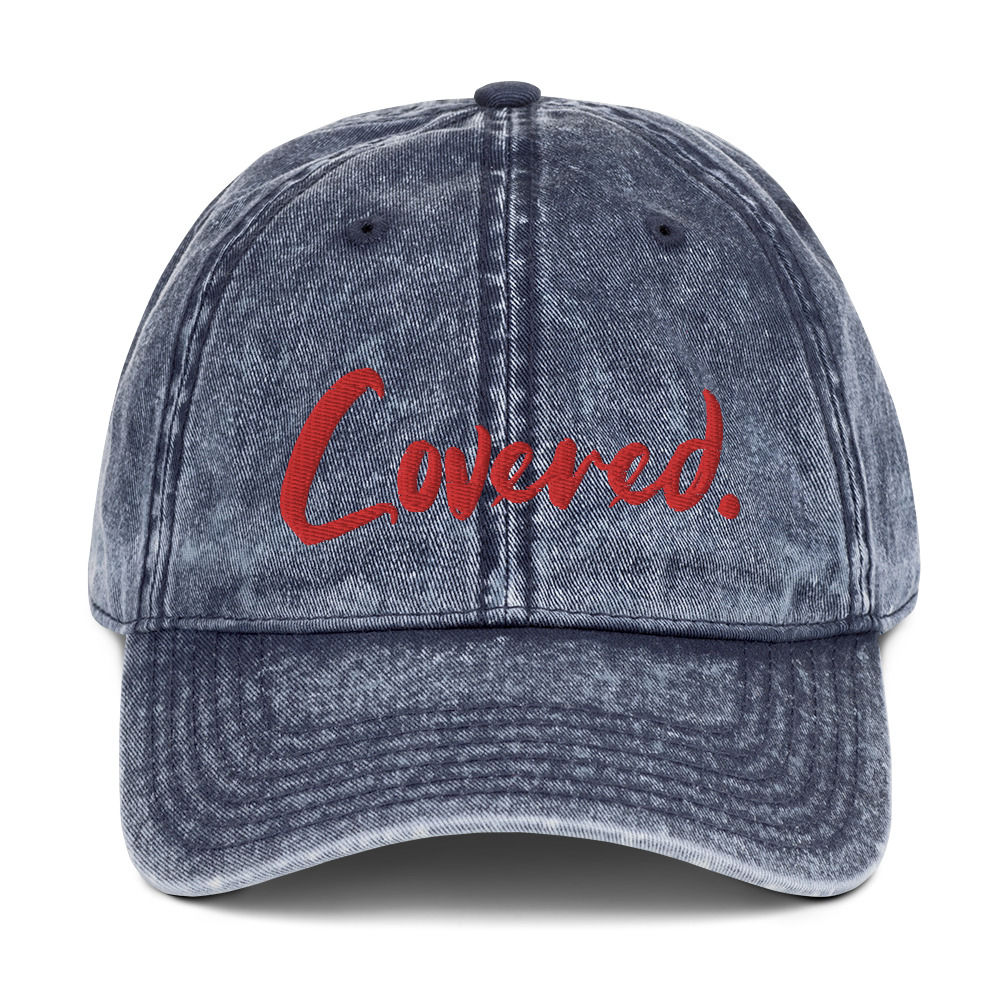 Covered. -“Dad Cap” Denim