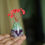 Thumbnail: Purple Green Miniature ceramic Budvase ( Fridge Magnet)