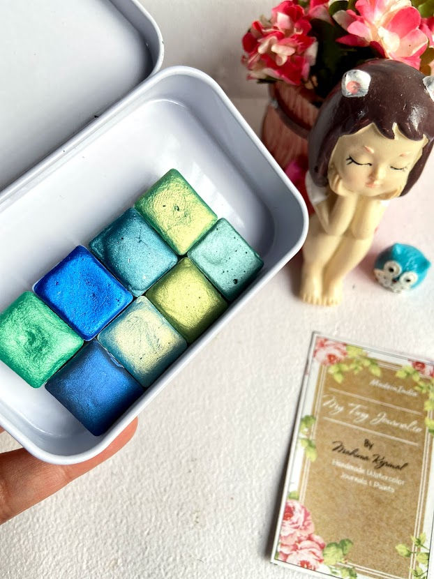 Thumbnail: "PERSIAN" Palette - Set of 8 Metallic Half pans