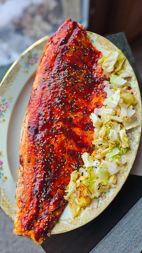 Easy & Fiery Gochujang Baked Salmon (Gluten-Free Sheet Pan Dinner)