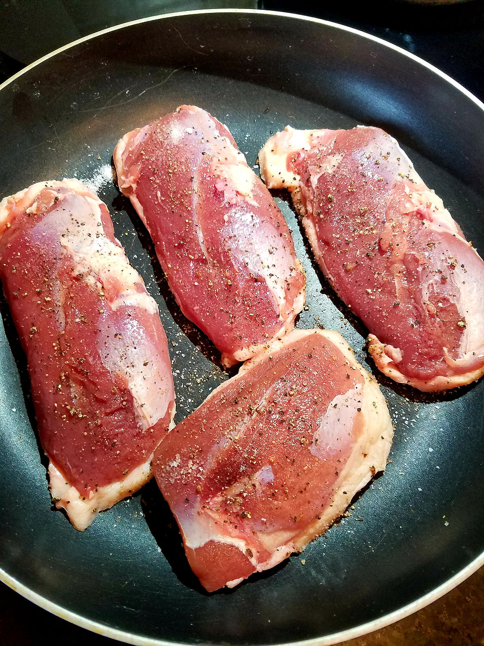 PAN-SEARED DUCK BREASTS