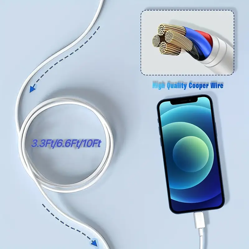 Miniatura: Combo 3 Cabos Lightning para Iphone 100W