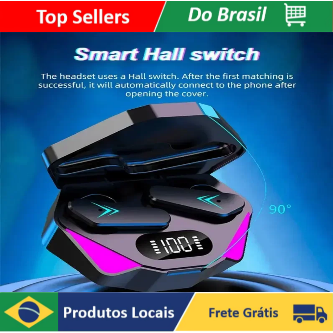 TWS Earphone para Games e Esportes Bluetooth 3.0