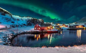 Aurora Boreal em Lofoten, Noruega