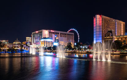 Show de águas e luzes de Las Vegas