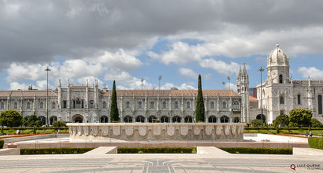 O Monastério de Santa Maria de Belém (Jerónimos) em Lisboa, Portugal