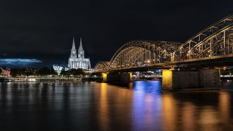 Ponte Hohenzollen e Catedral de Köln (Colônia), Alemanha