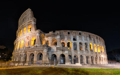 O Coliseu em Roma, Itália
