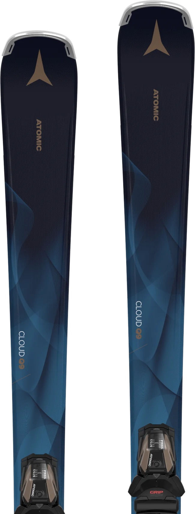 Thumbnail: New Atomic Cloud Q9 Skis – 154 cm with Atomic M10 GW Demo Bindings