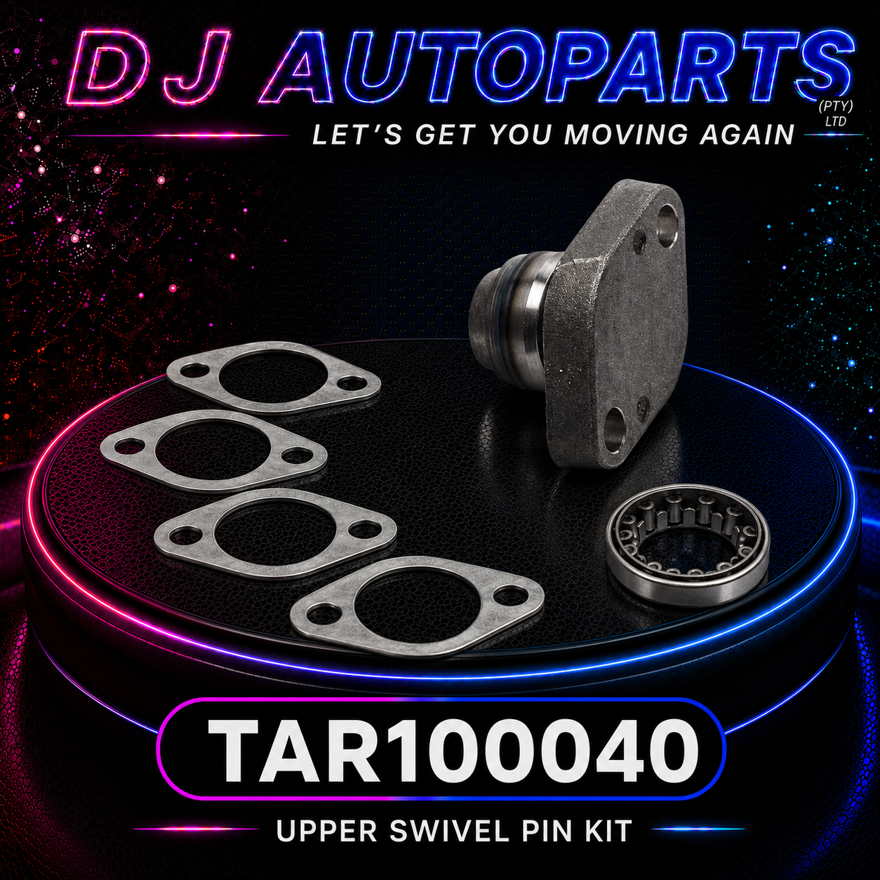 TAR100040 Upper Swivel Pin Kit for TD5 & Puma Non Abs