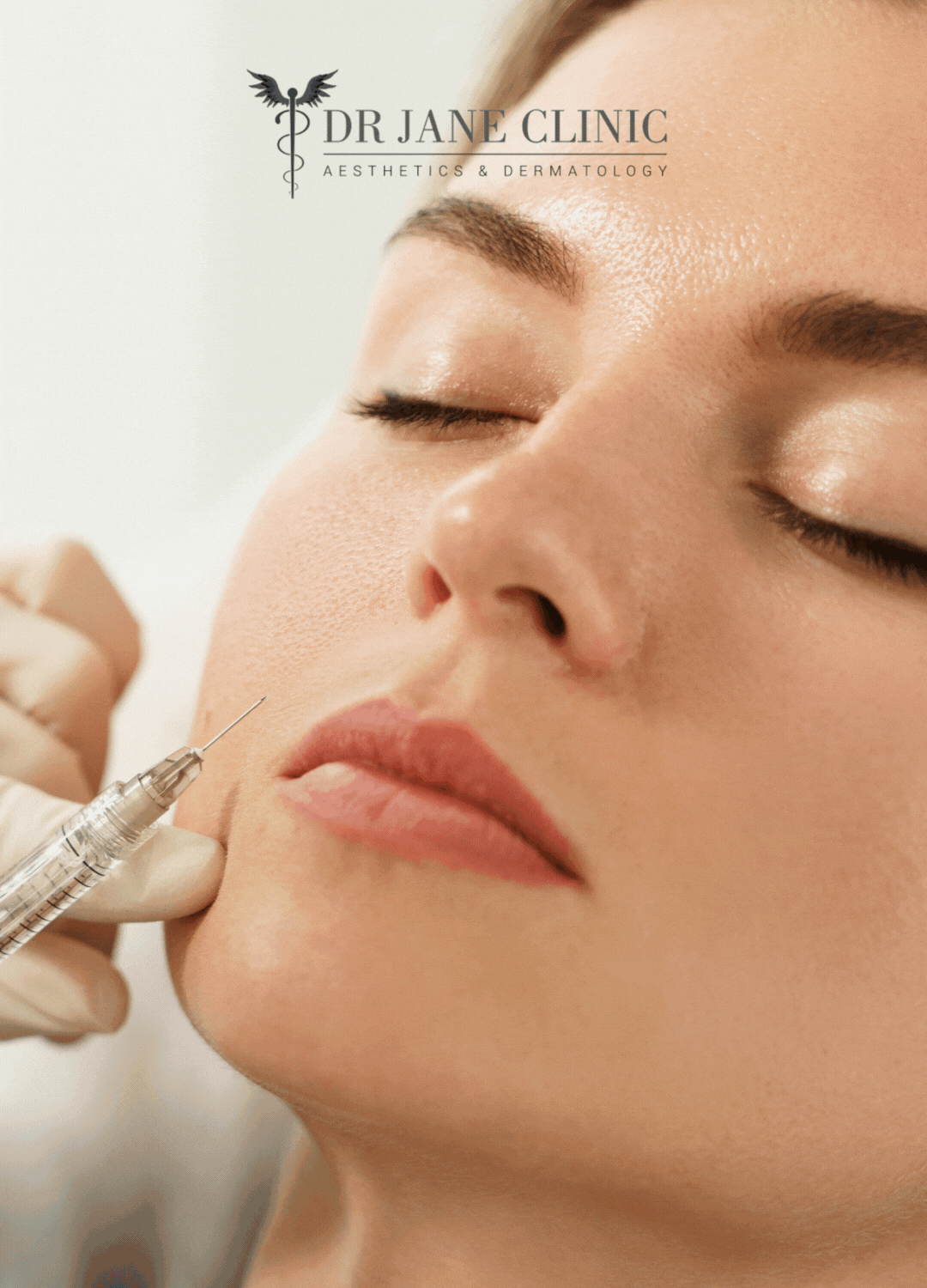 Step 3 woman receiving Skinvive injection at Dr Jane Clinic
