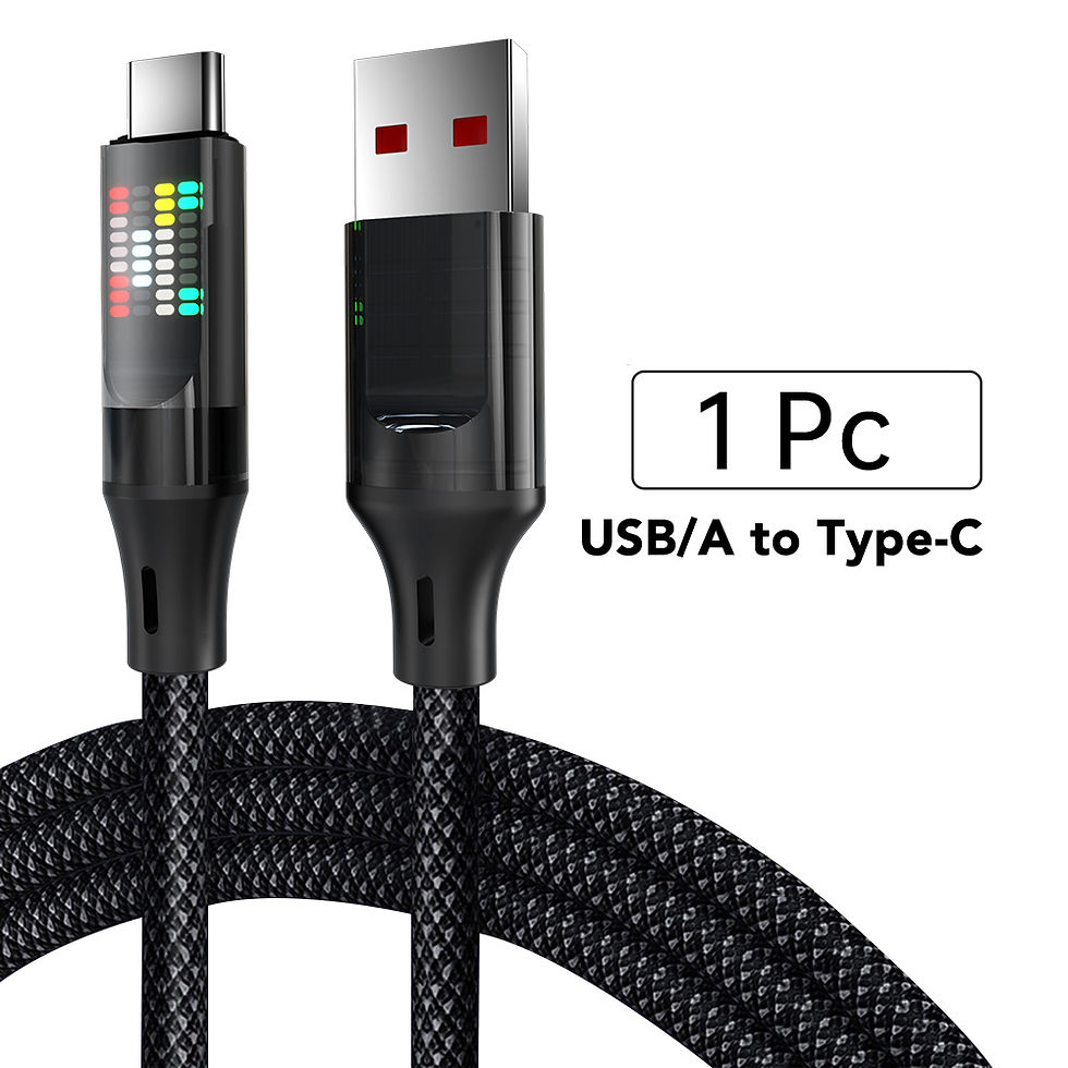 Thumbnail: NNBILI 120W USB C to Type C Cable Phone Super Fast Charging Cable With LED light