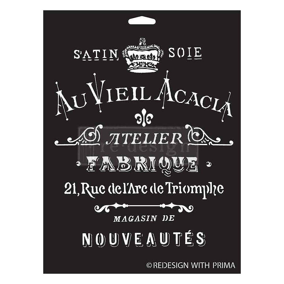 Satin Soie Decor Stencil