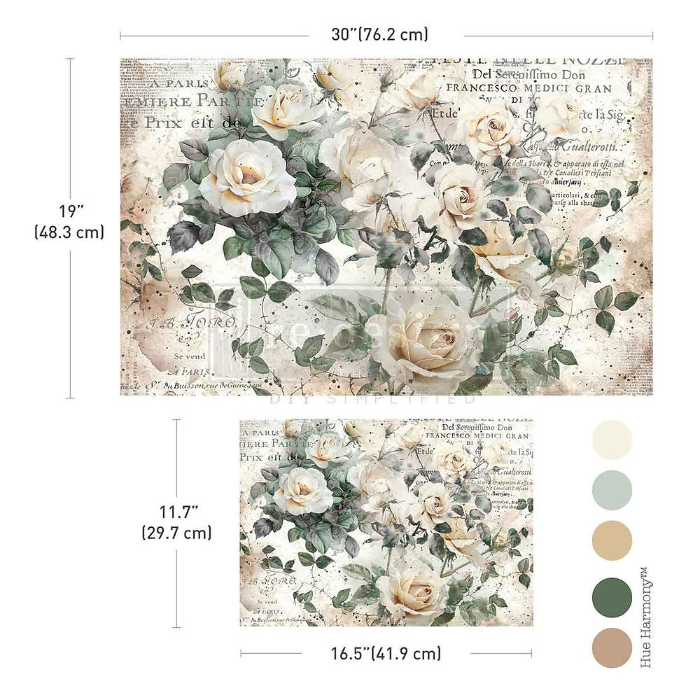 My Garden Whimsy Double Delights Decoupage Fiber