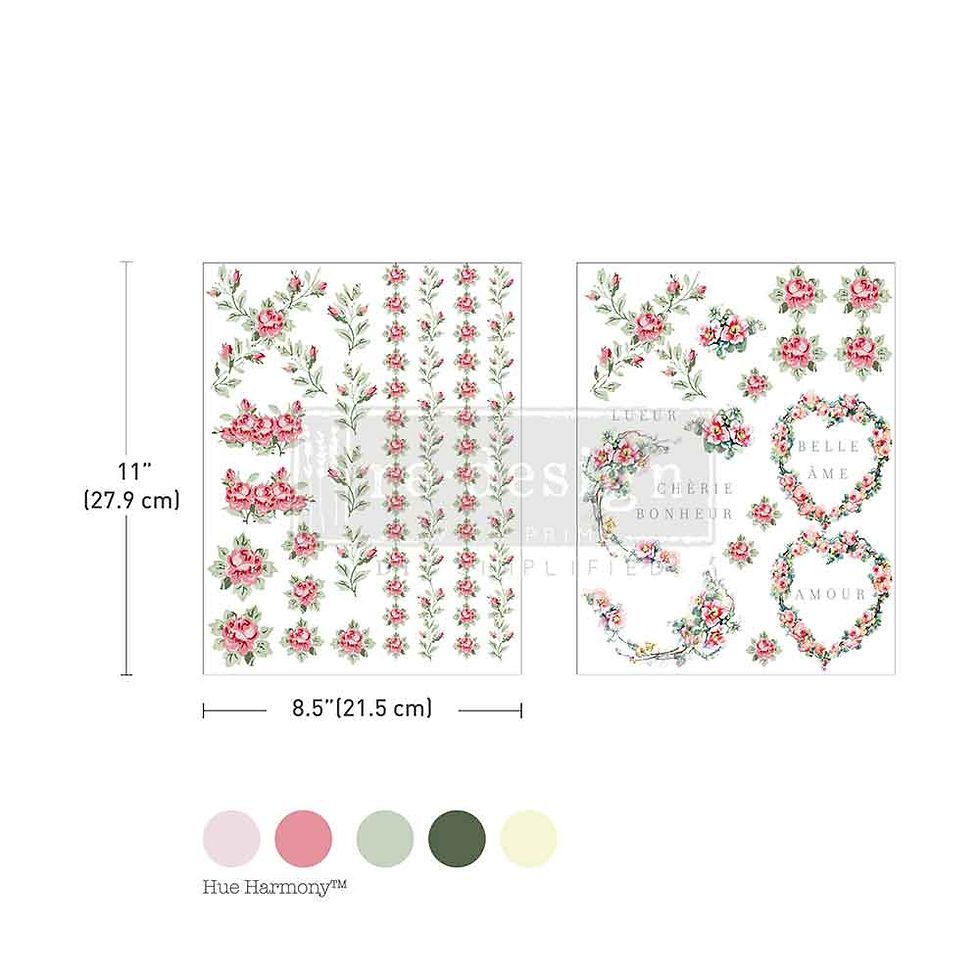 Nostalgic Blooms H20 Transfer