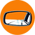 white vector line art of rear view mirror inside an orange circle.png