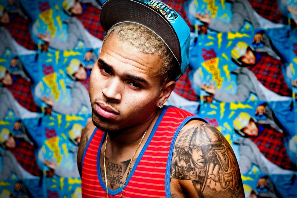 Chris Brown posing