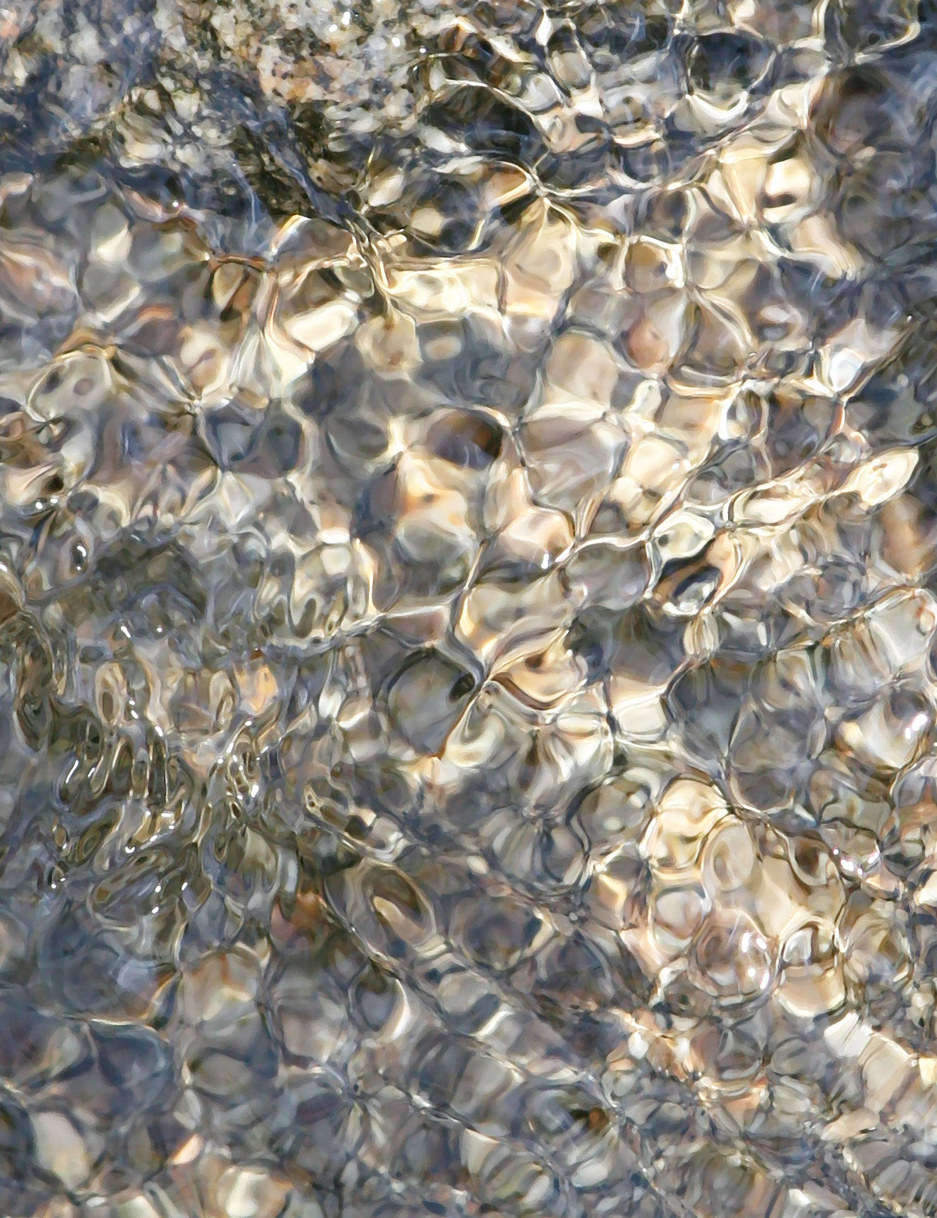 Title:  Stream Water 1  [portrait orientation]