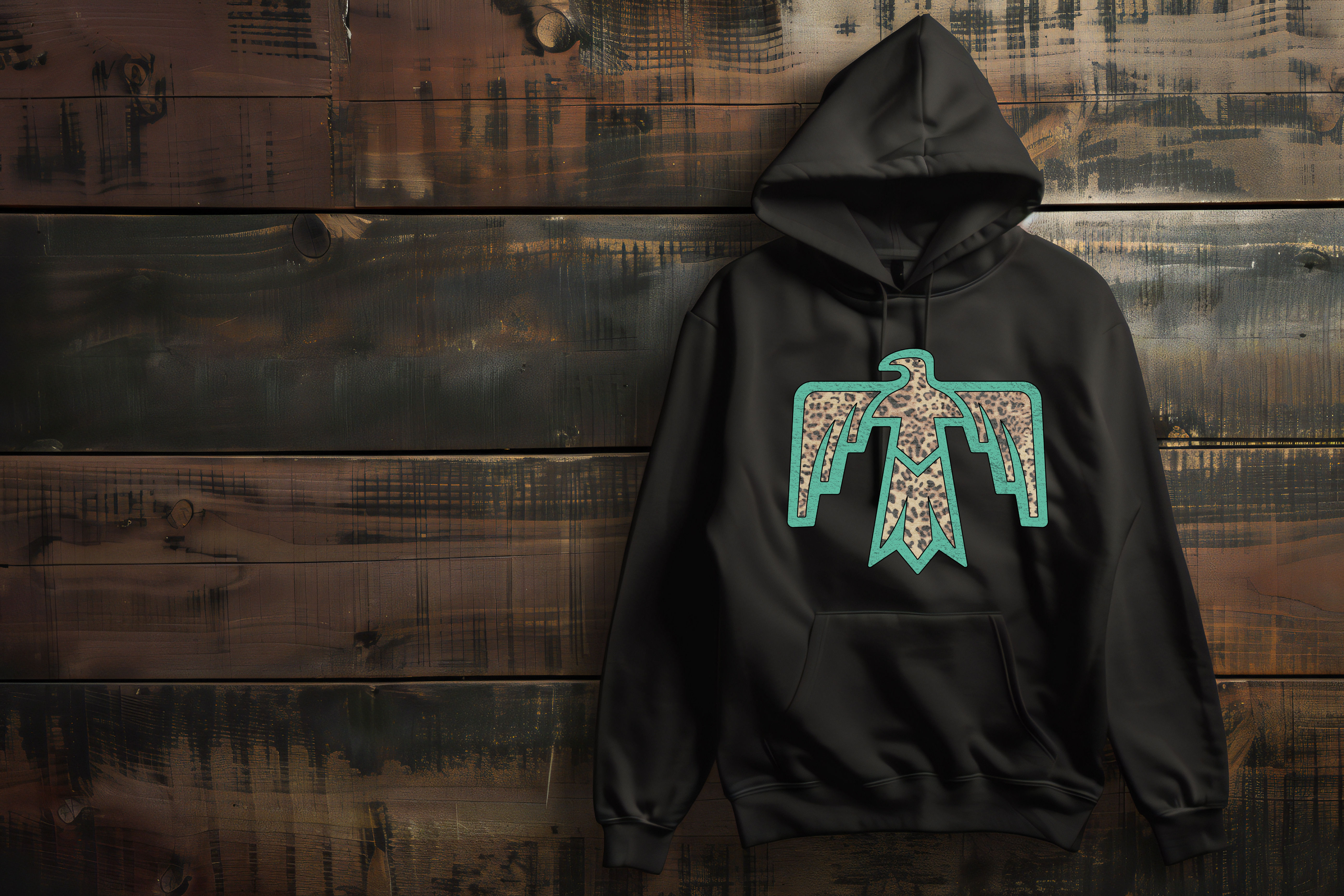 Turquise Leopard Thunder Hoodie ⚡🐆