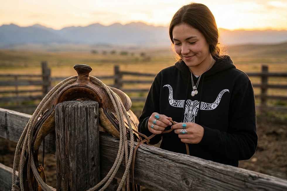 Thumbnail: Longhorn Skull Hoodie – Western Edge Collection