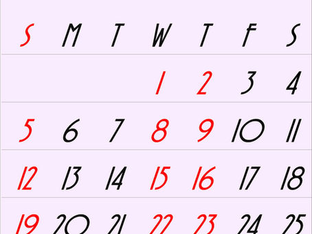 2026年4月のエフェの営業日をお知らせします。Check our calendar for our open days of April, 2026!