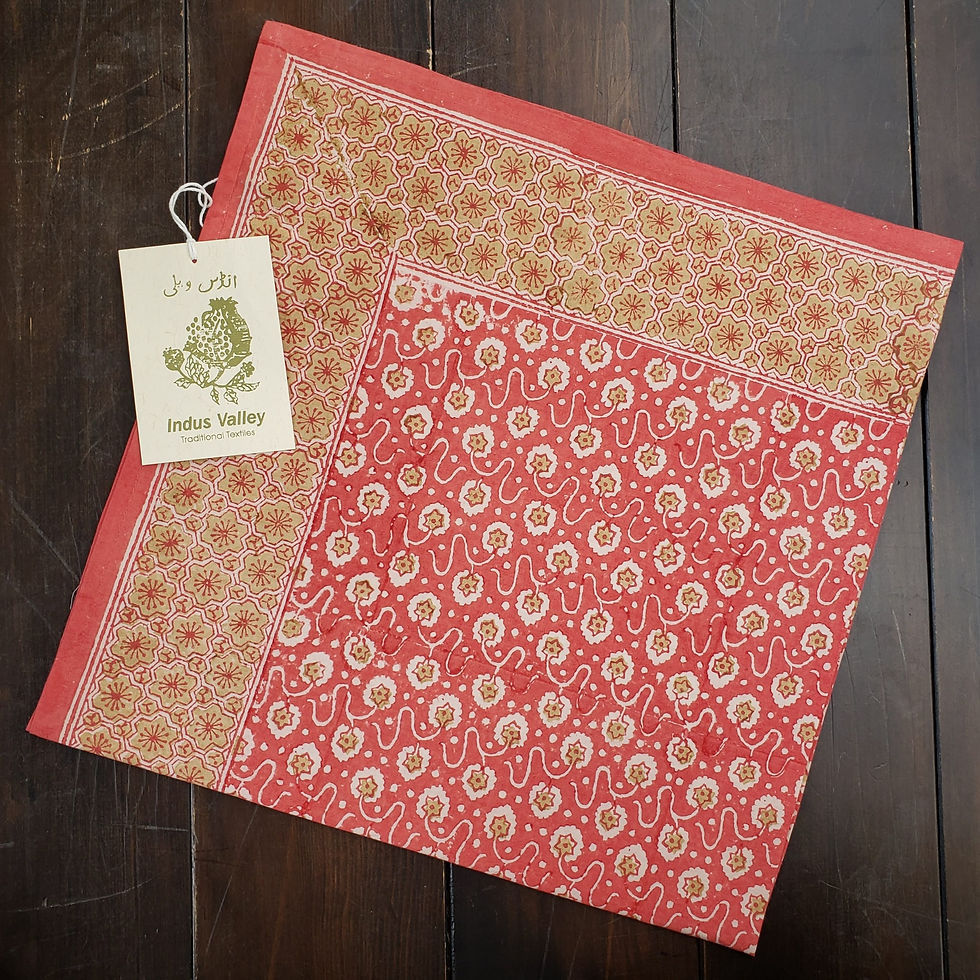 インダスバレー バンダナ「ジャポネスク」hand block print bandana 100% cotton " japonesque"