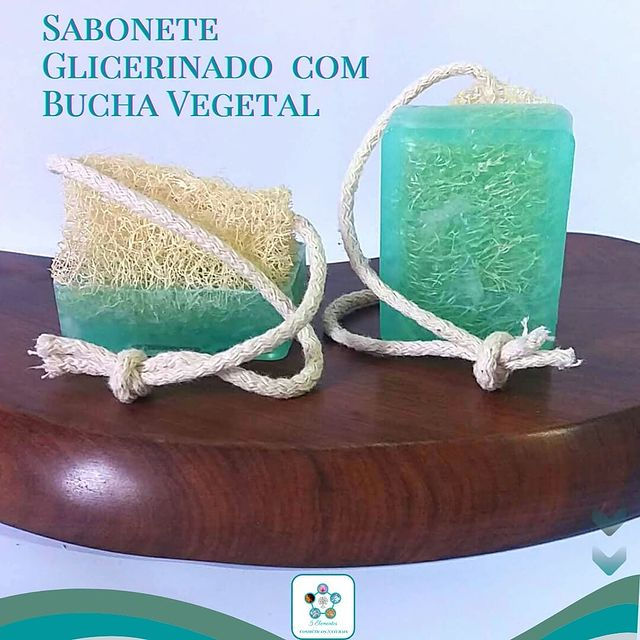 Sabonete Com Bucha Vegetal