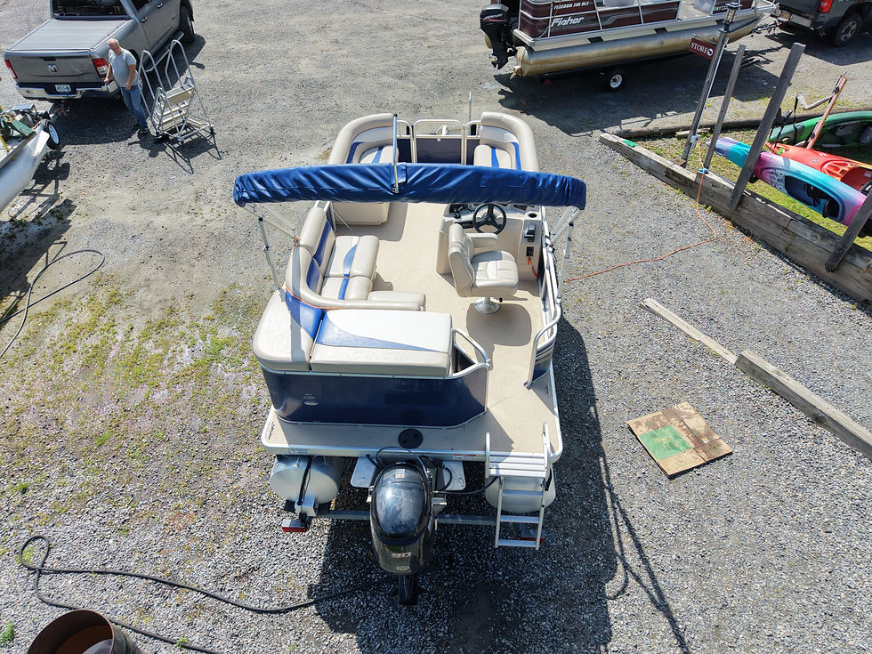Thumbnail: Used Sweetwater 20 foot pontoon W/ 90 Horsepower Suzuki