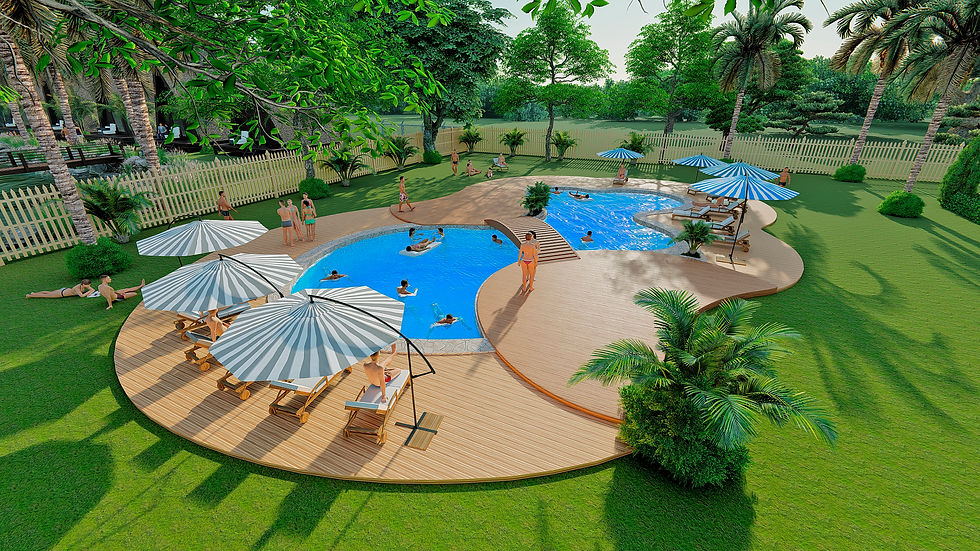 Miniatura: maquete 3d piscina