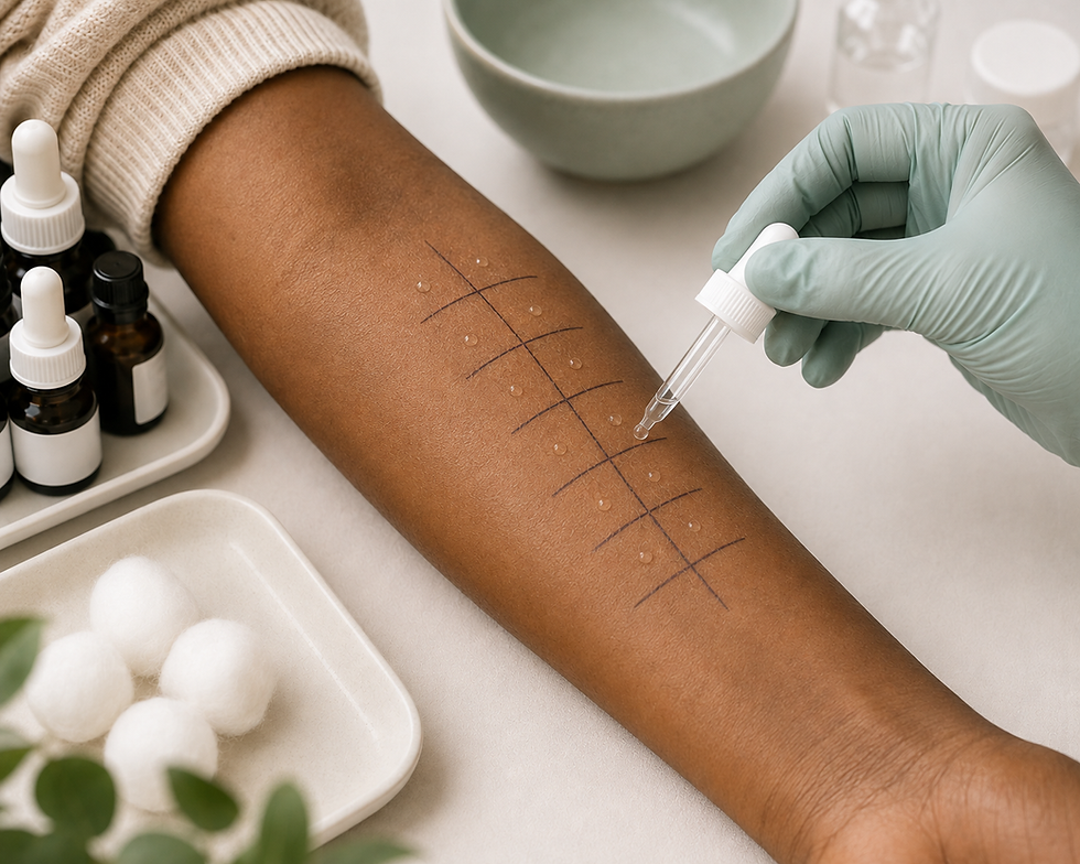 Skin prick test with allergen extract
