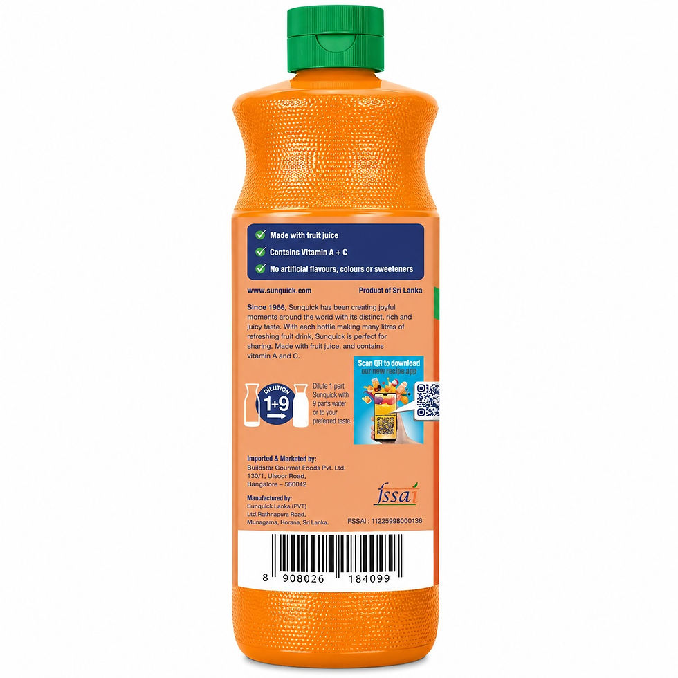 Thumbnail: Sunquick Mandarin ingredients