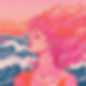 pink and orange, ocean waves, non binary person, breathing.jpg