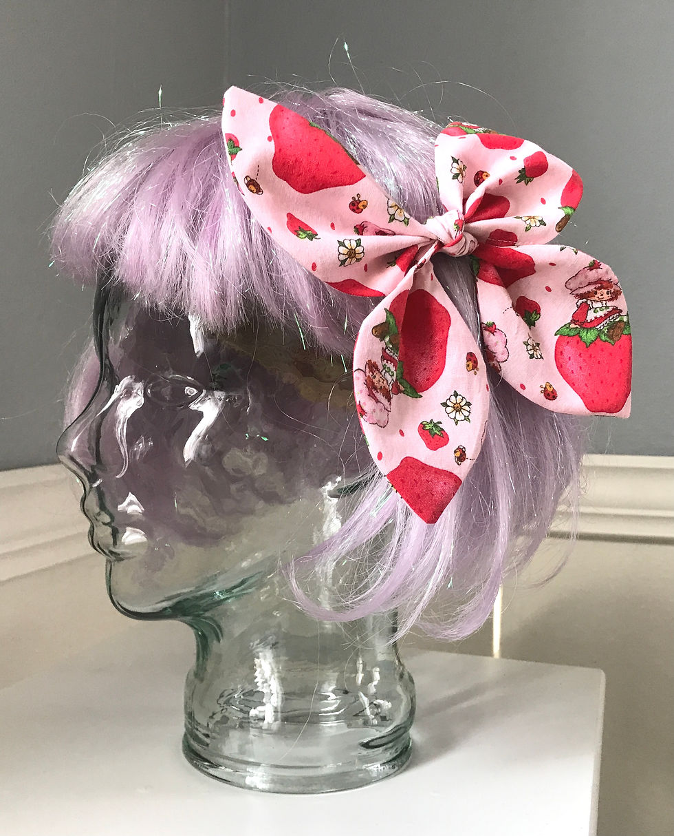 1980’s Strawberry Shortcake Set of 2 bows  
