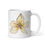Thumbnail: White glossy mug with watercolor flower