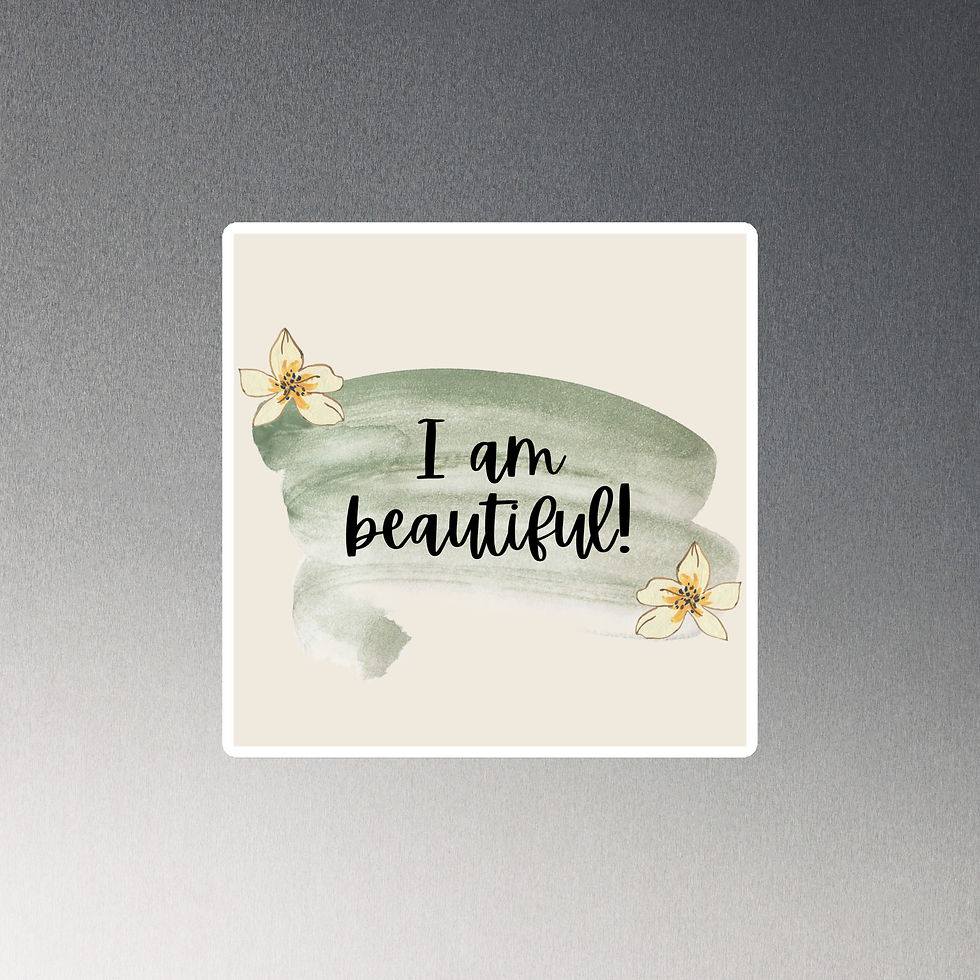 Thumbnail: "I am Beautiful" Magnet
