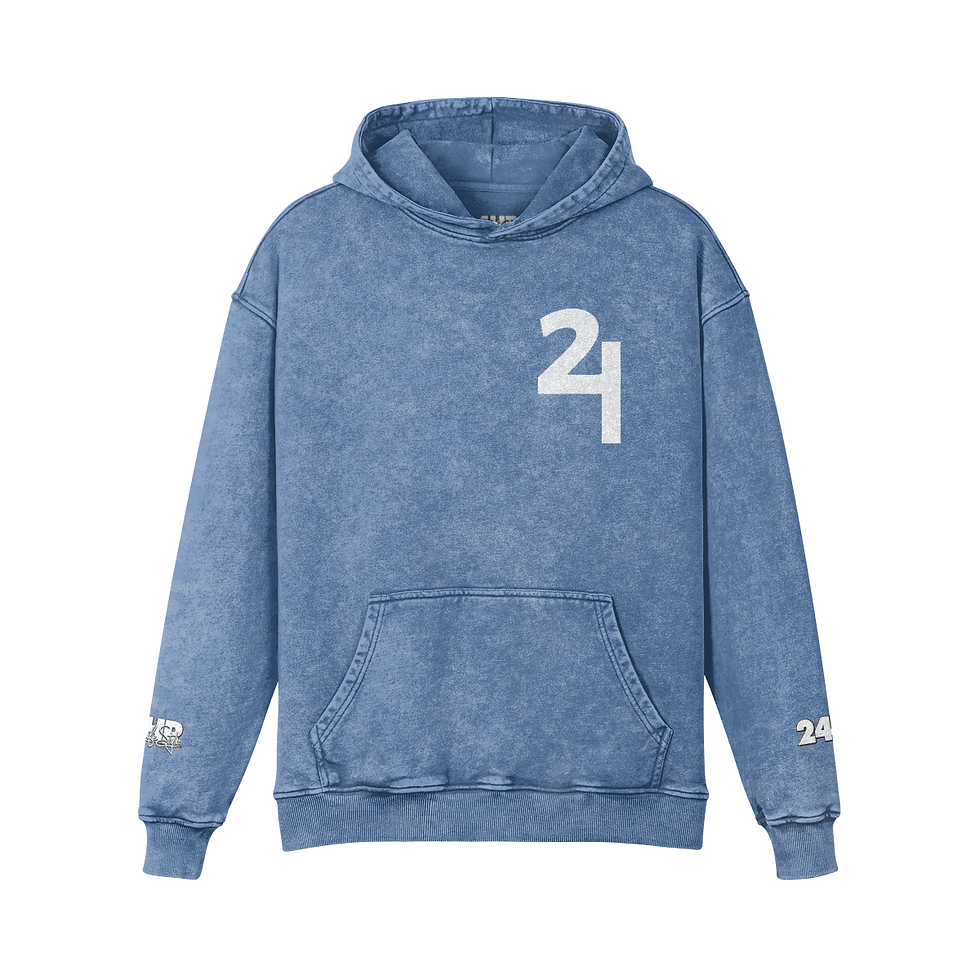 denim wash 24 hoodiue