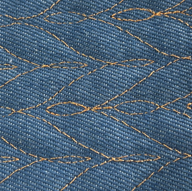 Miniatura: INDIGO ACOLCHADO TRENZAS