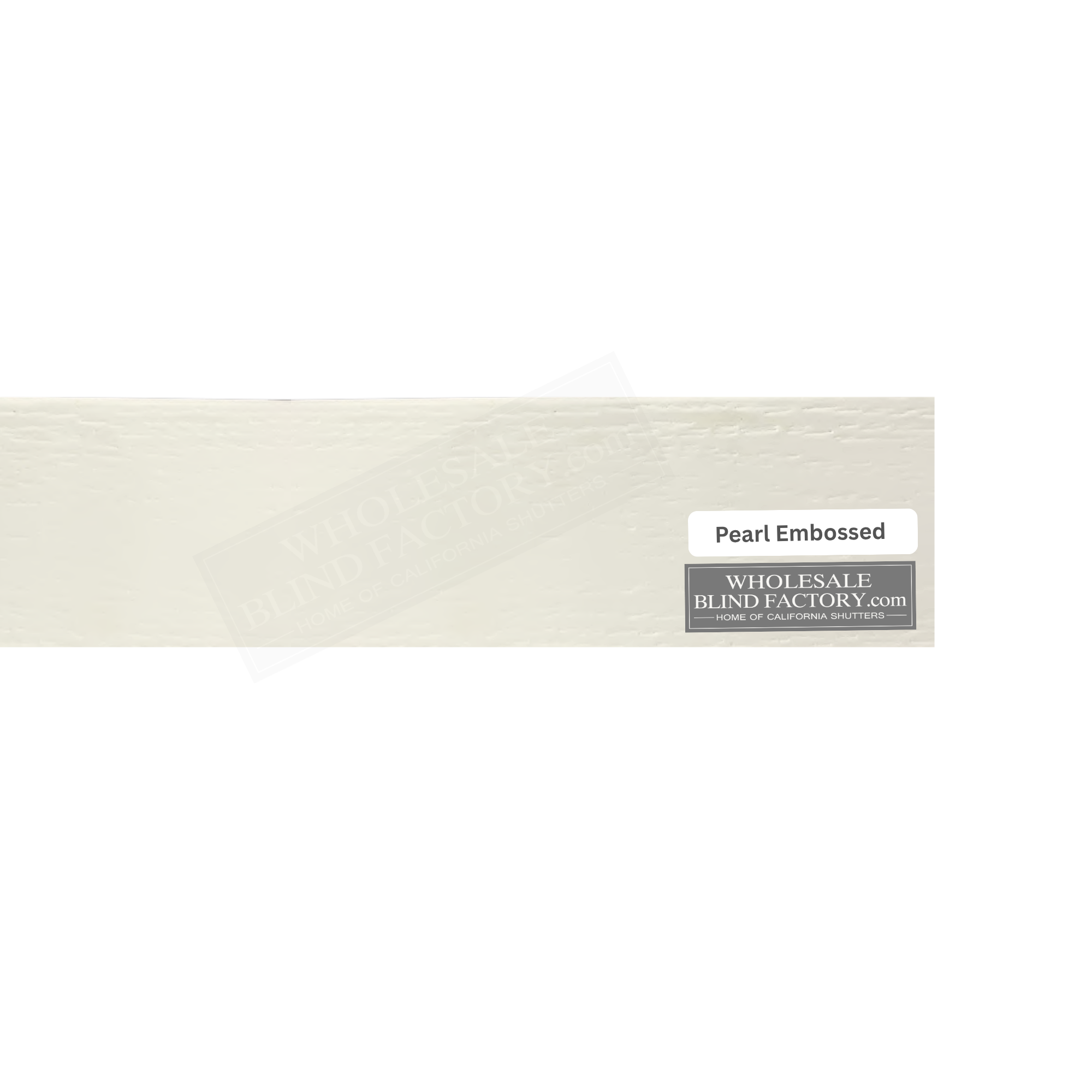 2" Printed Faux Slat - Pearl