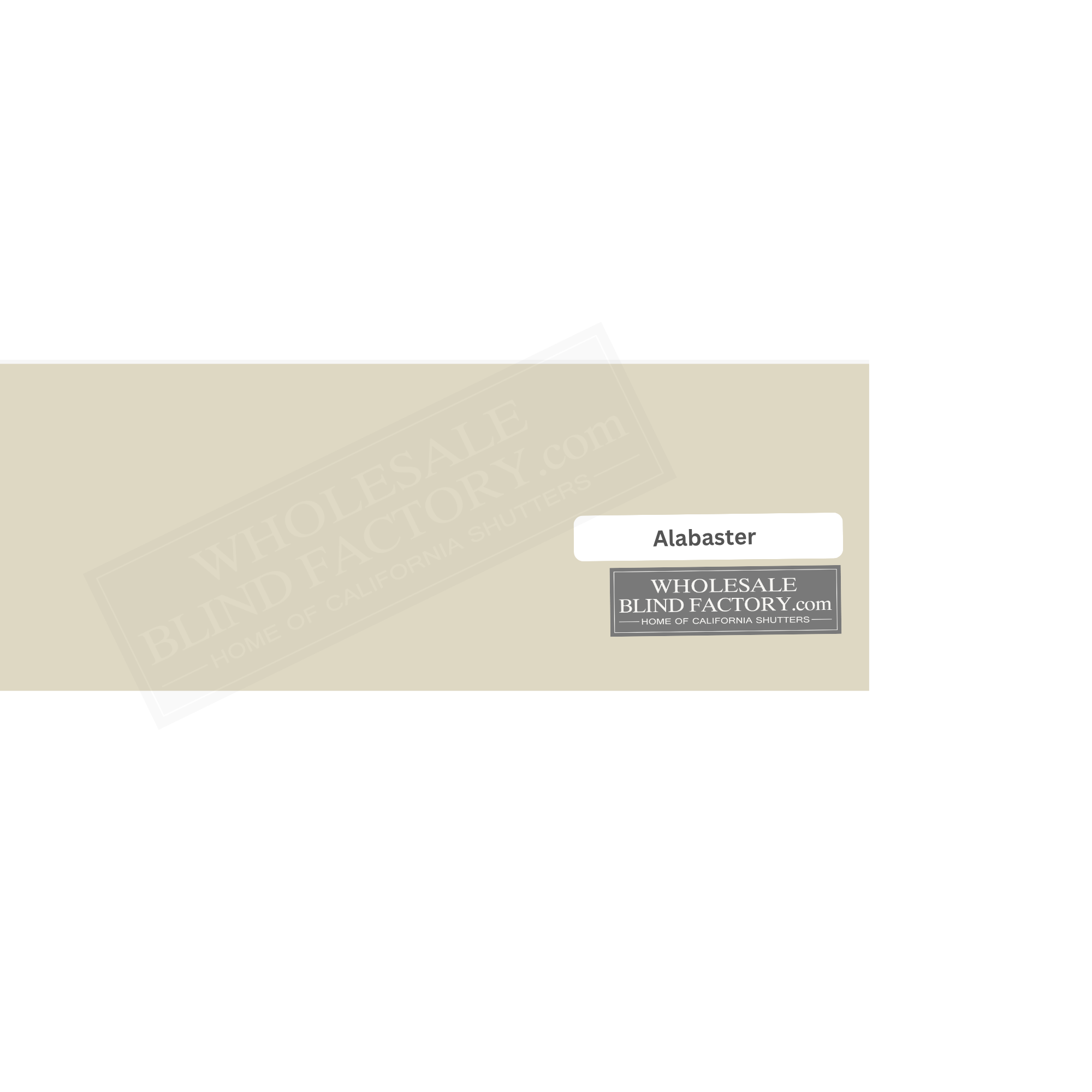 2" Standard Slat - Alabaster