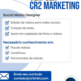 Vaga para Social Media Designer