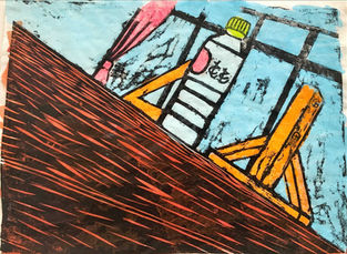 多色刷り版画2 タナカ ユカナ みえ夢学園高等学校.JPG