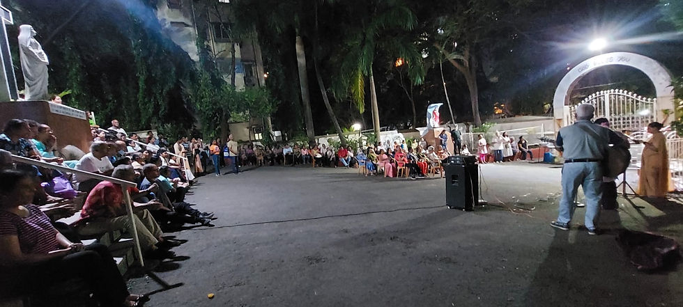 Rosary At The Grotto