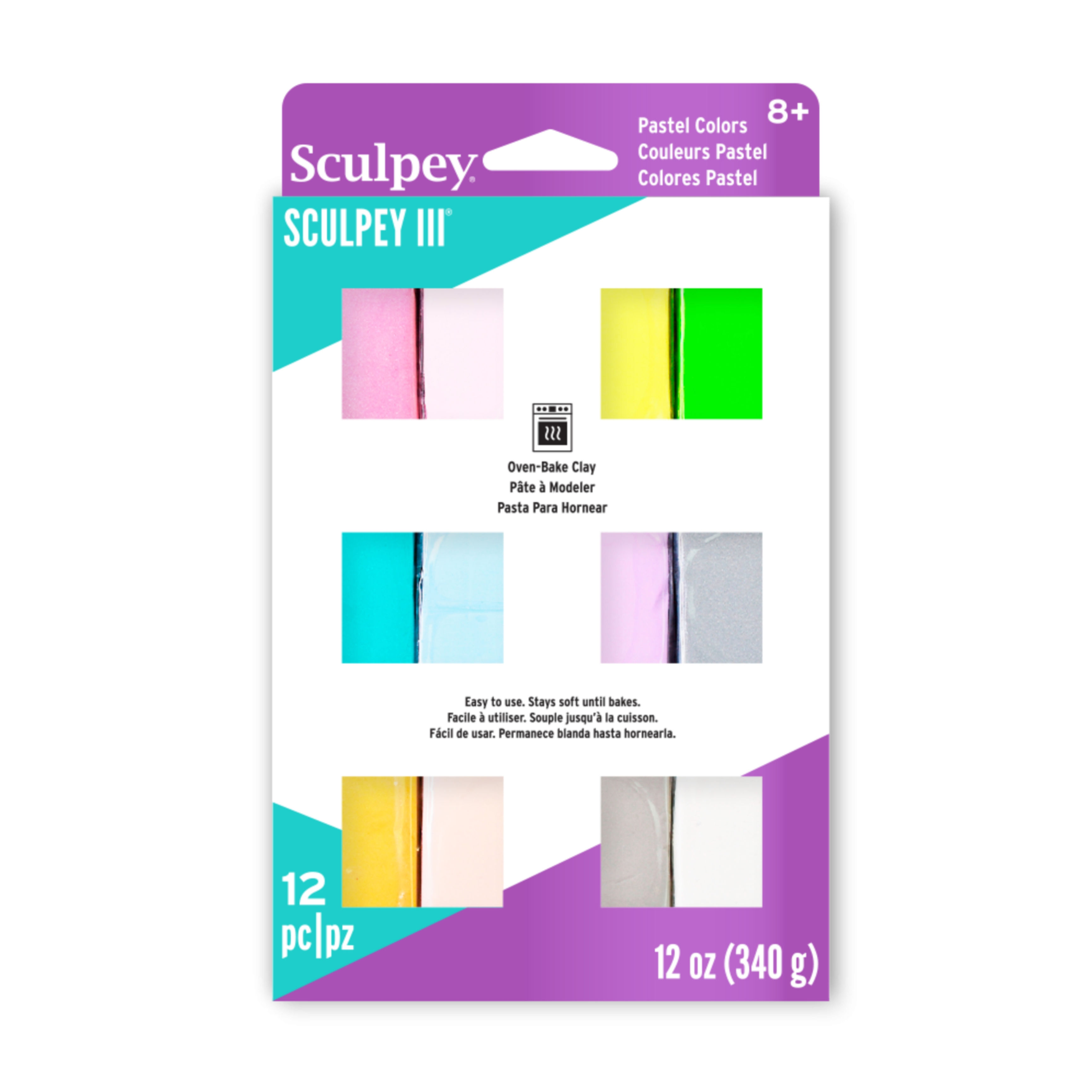 Multipack Sculpey Colores PASTELES- 12 Colores