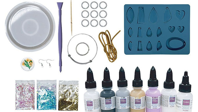 Kit de joyería con ARCILLA LÍQUIDA Sculpey - 70 piezas