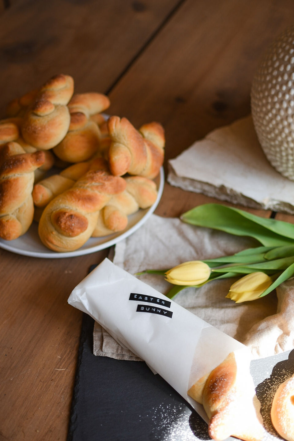 EASTERBUNNY AUS TOPFEN-ÖL TEIG