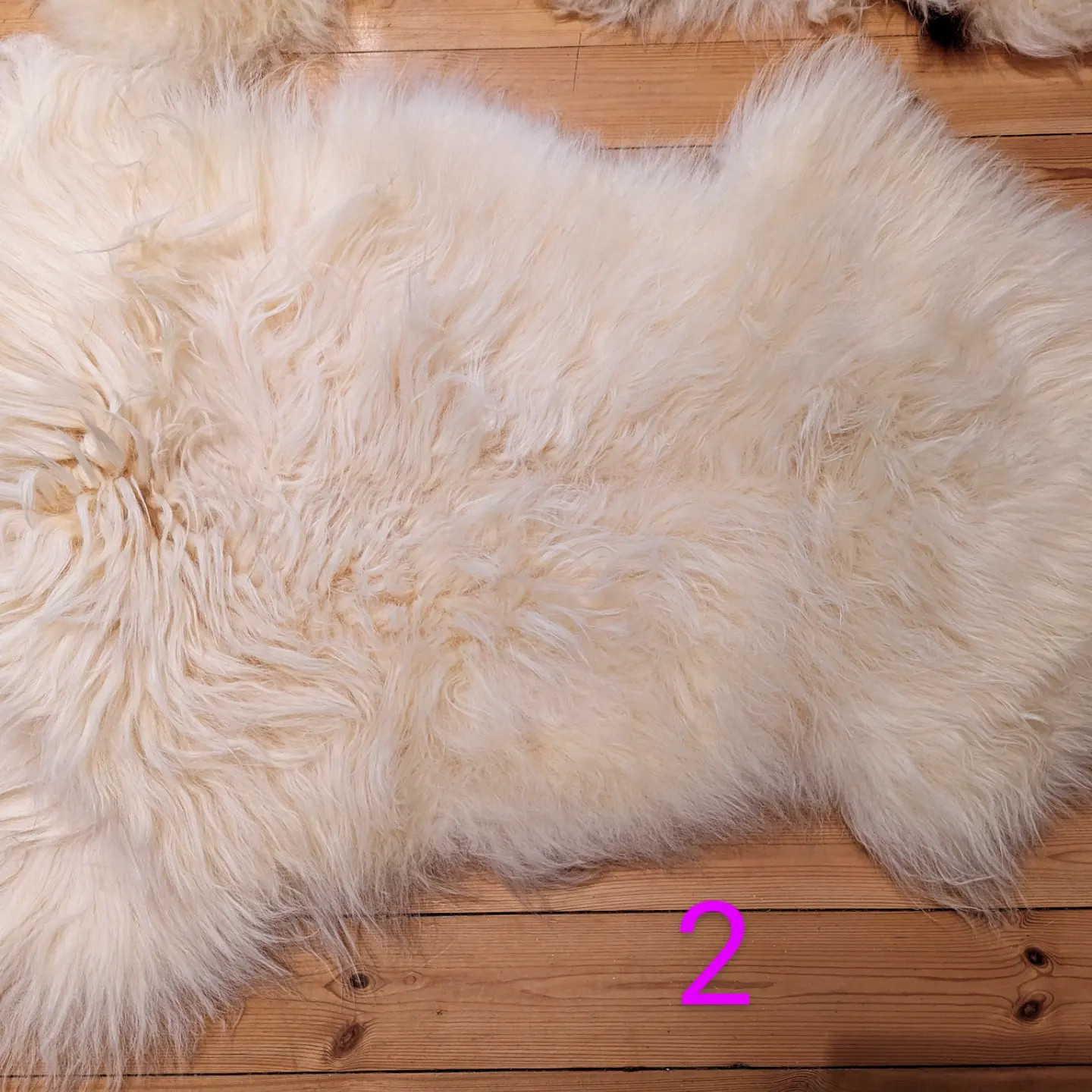 Schaffell, weiß, 90 cm