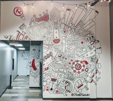 Union Church Mural Installation