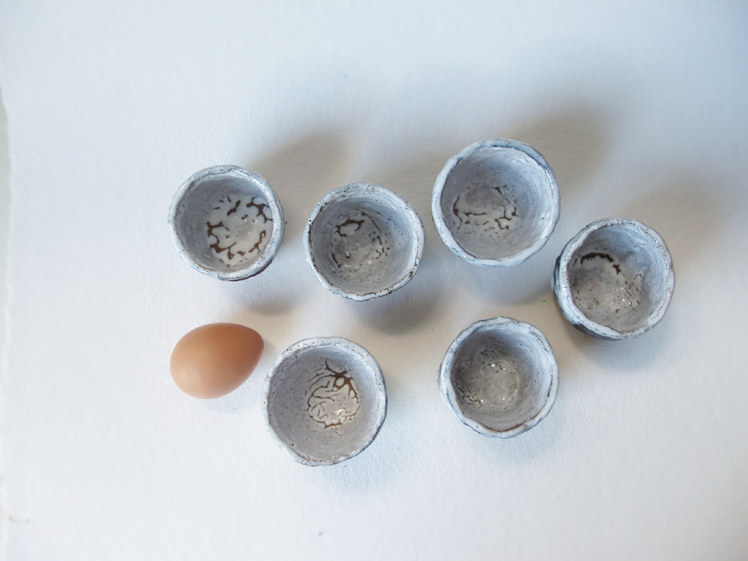 rugged chinese teacups  - SOLD