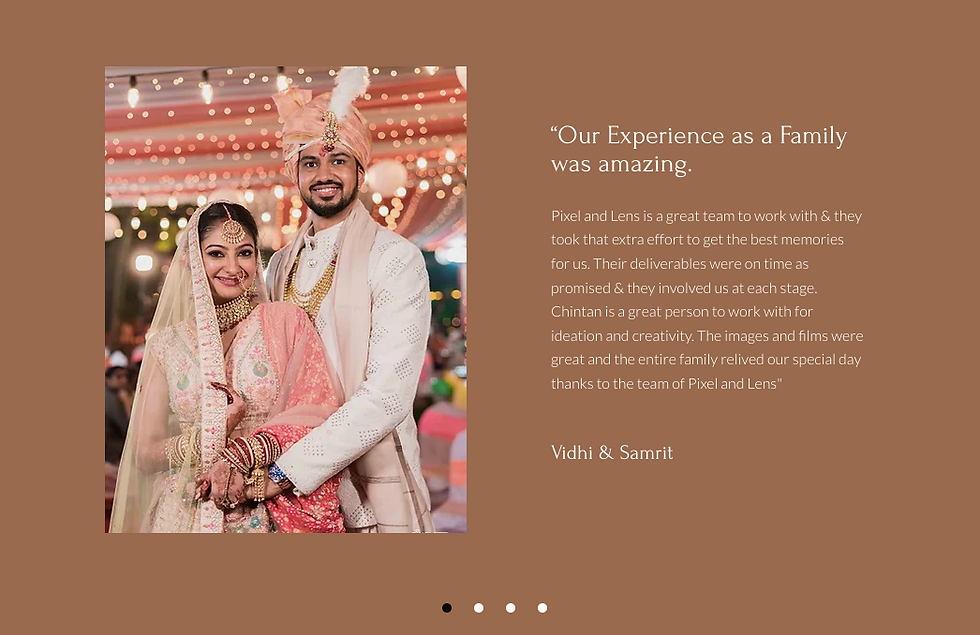 Wedding Testimonials